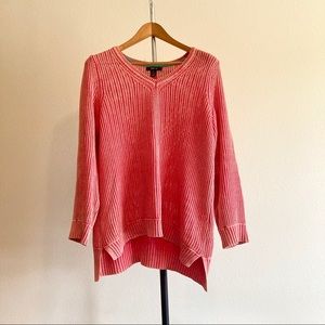 Style and Co Pink/Orange Sweater Size XL